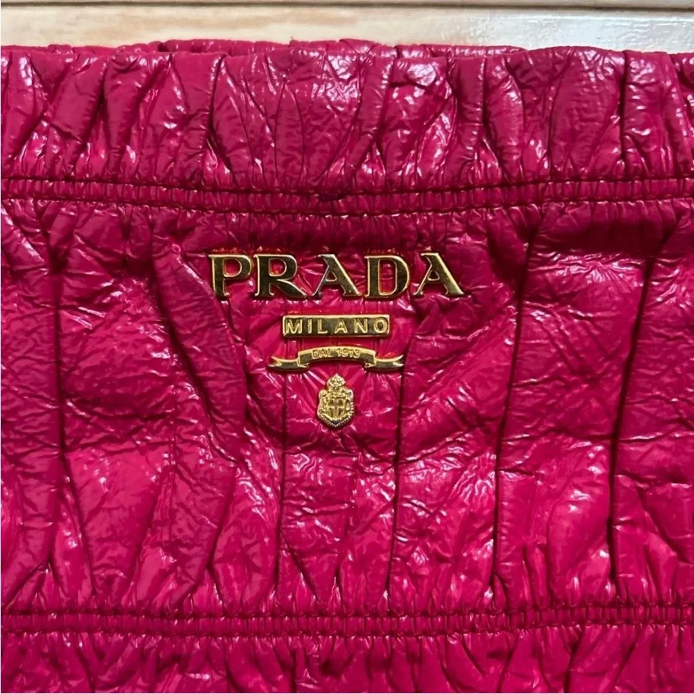 Prada Pink Leather Clutch - Picture 4 of 13